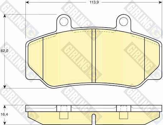 Girling 6109703 - Bremžu uzliku kompl., Disku bremzes ps1.lv