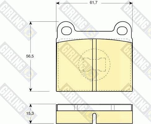 Girling 6106482 - Bremžu uzliku kompl., Disku bremzes ps1.lv