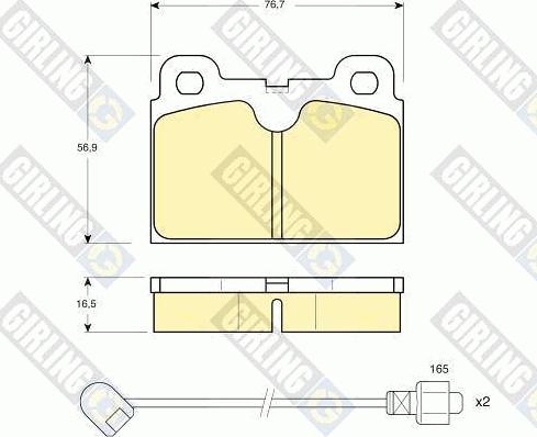 Girling 6106802 - Bremžu uzliku kompl., Disku bremzes ps1.lv