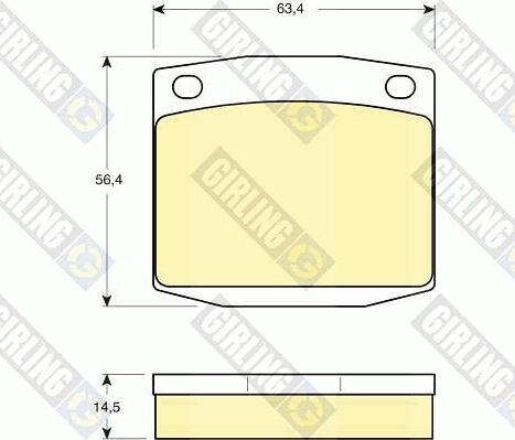 Girling 6101699 - Bremžu uzliku kompl., Disku bremzes ps1.lv