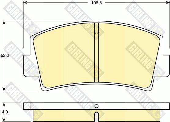 Girling 6101399 - Bremžu uzliku kompl., Disku bremzes ps1.lv