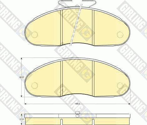 Girling 6108273 - Bremžu uzliku kompl., Disku bremzes ps1.lv