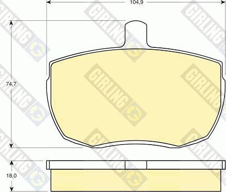 Girling 6103416 - Bremžu uzliku kompl., Disku bremzes ps1.lv