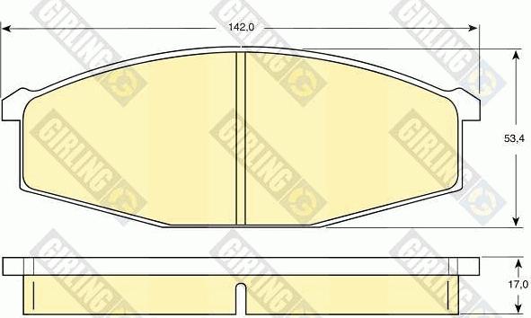 Girling 6107479 - Bremžu uzliku kompl., Disku bremzes ps1.lv