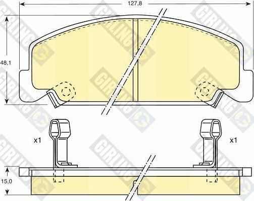 Girling 6107649 - Bremžu uzliku kompl., Disku bremzes ps1.lv