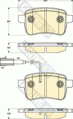 Girling 6119054 - Bremžu uzliku kompl., Disku bremzes ps1.lv