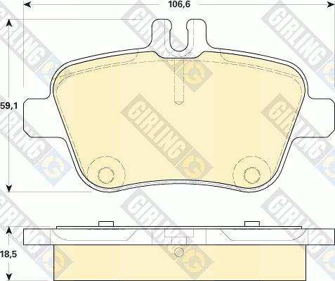 Girling 6119204 - Bremžu uzliku kompl., Disku bremzes ps1.lv