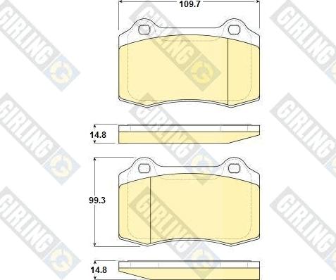 Girling 6115379 - Bremžu uzliku kompl., Disku bremzes ps1.lv