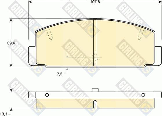 Girling 6110279 - Bremžu uzliku kompl., Disku bremzes ps1.lv