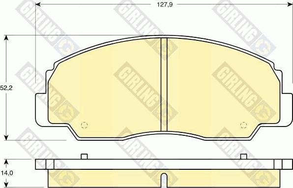 Girling 6111349 - Bremžu uzliku kompl., Disku bremzes ps1.lv