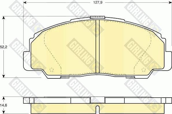 Girling 6111359 - Bremžu uzliku kompl., Disku bremzes ps1.lv