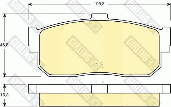 Girling 6111729 - Bremžu uzliku kompl., Disku bremzes ps1.lv