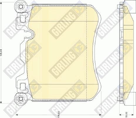 Girling 6118269 - Bremžu uzliku kompl., Disku bremzes ps1.lv