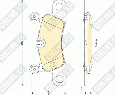 Girling 6118759 - Bremžu uzliku kompl., Disku bremzes ps1.lv