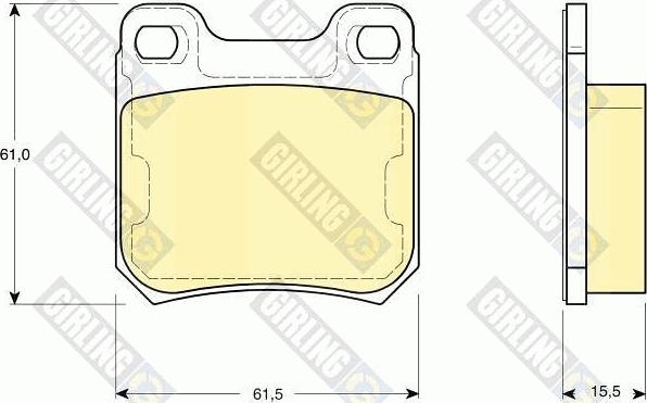 Girling 6113462 - Bremžu uzliku kompl., Disku bremzes ps1.lv