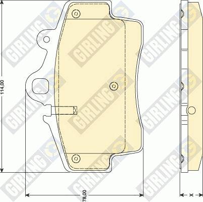 Girling 6117569 - Bremžu uzliku kompl., Disku bremzes ps1.lv