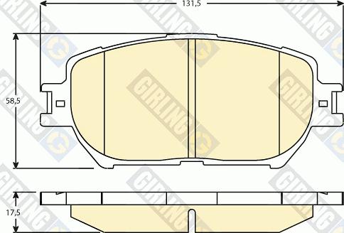 Girling 6136286 - Bremžu uzliku kompl., Disku bremzes ps1.lv