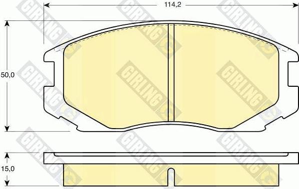 Girling 6130469 - Bremžu uzliku kompl., Disku bremzes ps1.lv