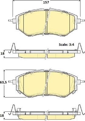 Girling 6133729 - Bremžu uzliku kompl., Disku bremzes ps1.lv