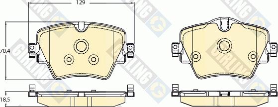 Girling 6120981 - Bremžu uzliku kompl., Disku bremzes ps1.lv