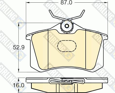 Girling 6120401 - Bremžu uzliku kompl., Disku bremzes ps1.lv