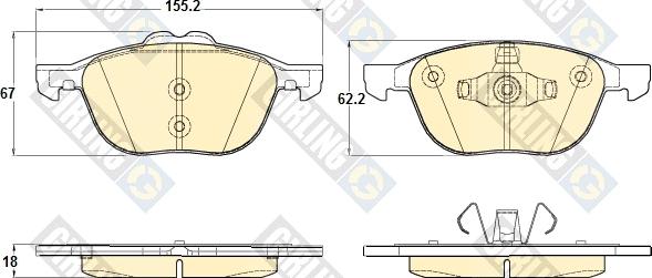 Girling 6120432 - Bremžu uzliku kompl., Disku bremzes ps1.lv