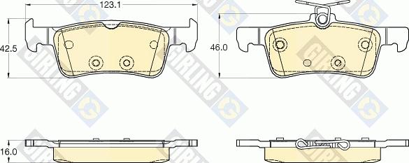 Girling 6120552 - Bremžu uzliku kompl., Disku bremzes ps1.lv