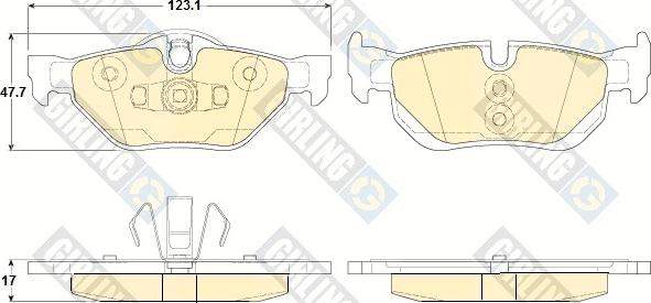 Girling 6120502 - Bremžu uzliku kompl., Disku bremzes ps1.lv