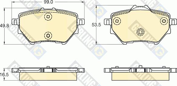 Girling 6120364 - Bremžu uzliku kompl., Disku bremzes ps1.lv