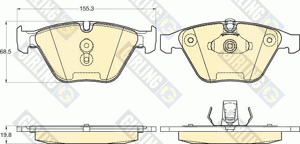 Girling 6120212 - Bremžu uzliku kompl., Disku bremzes ps1.lv