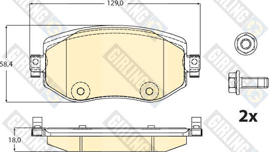 Girling 6121758 - Bremžu uzliku kompl., Disku bremzes ps1.lv