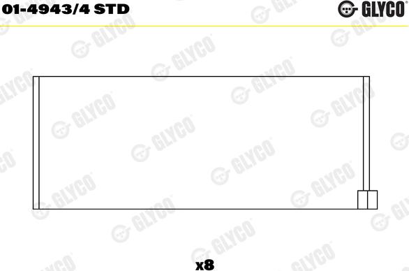 Glyco 01-4943/4 STD - Klaņa gultnis ps1.lv