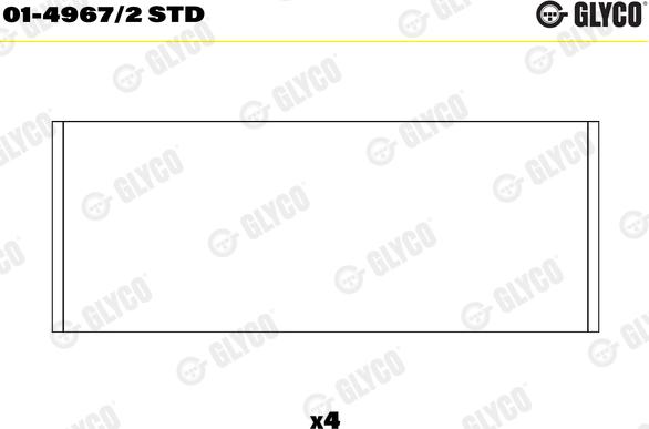 Glyco 01-4967/2 STD - Klaņa gultnis ps1.lv