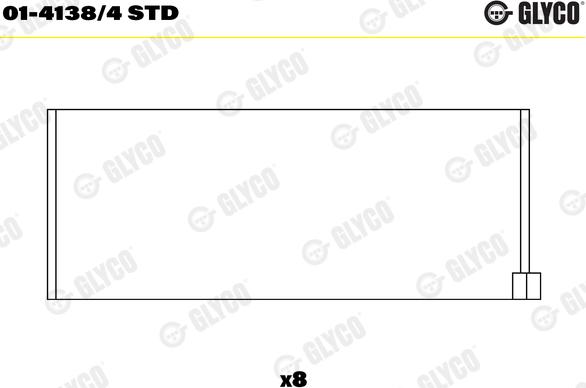 Glyco 01-4138/4 STD - Klaņa gultnis ps1.lv