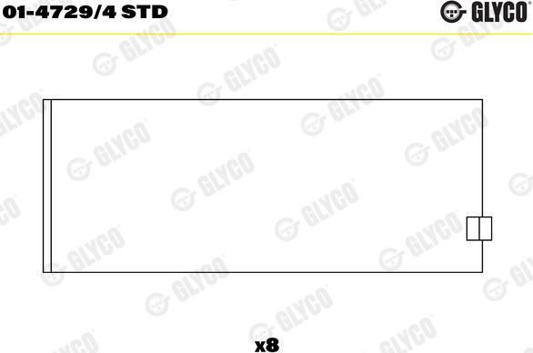 Glyco 01-4729/4 STD - Klaņa gultnis ps1.lv