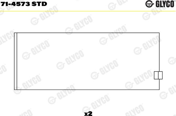 Glyco 71-4573 STD - Klaņa gultnis ps1.lv