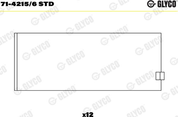 Glyco 71-4215/6 STD - Klaņa gultnis ps1.lv