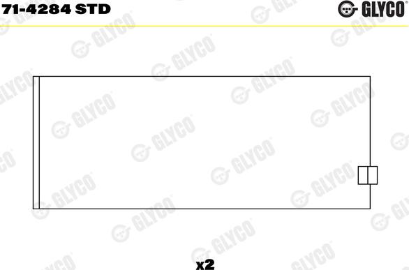 Glyco 71-4284 STD - Klaņa gultnis ps1.lv