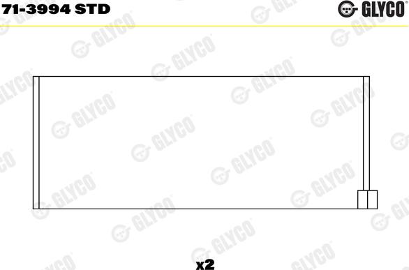 Glyco 71-3994 STD - Klaņa gultnis ps1.lv