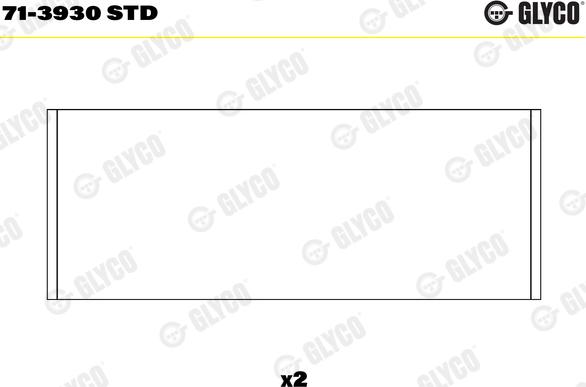 Glyco 71-3930 STD - Klaņa gultnis ps1.lv