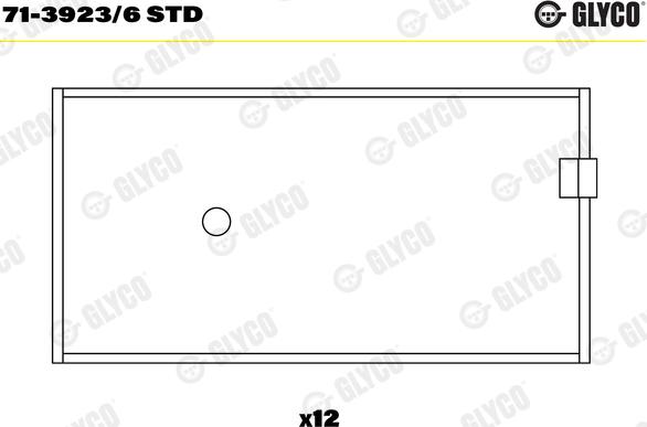 Glyco 71-3923/6 STD - Klaņa gultnis ps1.lv