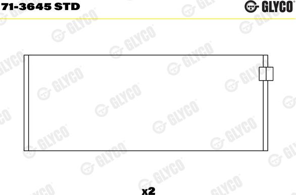 Glyco 71-3645 STD - Klaņa gultnis ps1.lv