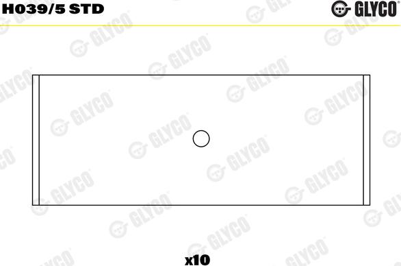 Glyco H039/5 STD - Kloķvārpstas gultnis ps1.lv