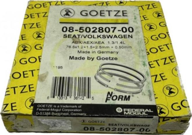 Goetze 08-502807-00 - Virzuļa gredzenu komplekts ps1.lv