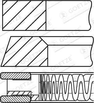 Goetze Engine 08-428500-00 - Virzuļa gredzenu komplekts ps1.lv