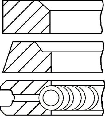 Goetze Engine 08-849000-00 - Virzuļa gredzenu komplekts ps1.lv