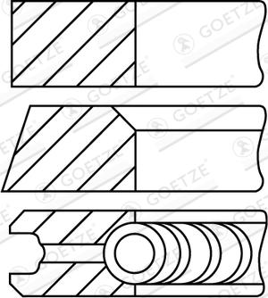 Goetze Engine 08-247800-10 - Virzuļa gredzenu komplekts ps1.lv