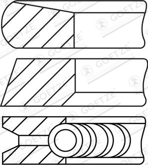 Goetze Engine 08-137500-30 - Virzuļa gredzenu komplekts ps1.lv