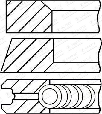 Goetze Engine 08-123405-30 - Virzuļa gredzenu komplekts ps1.lv