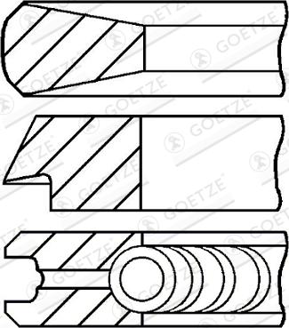 Goetze Engine 08-176000-10 - Virzuļa gredzenu komplekts ps1.lv